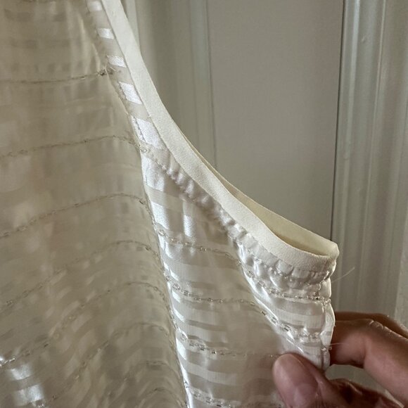 American Eagle Outfitters Womens Ivory Textured Sleeveless Tank Top Size M - Picture 6 of 8